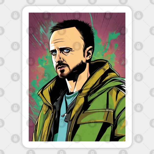 Jesse Pinkman - Let's COOK ! Sticker by Buff Geeks Art